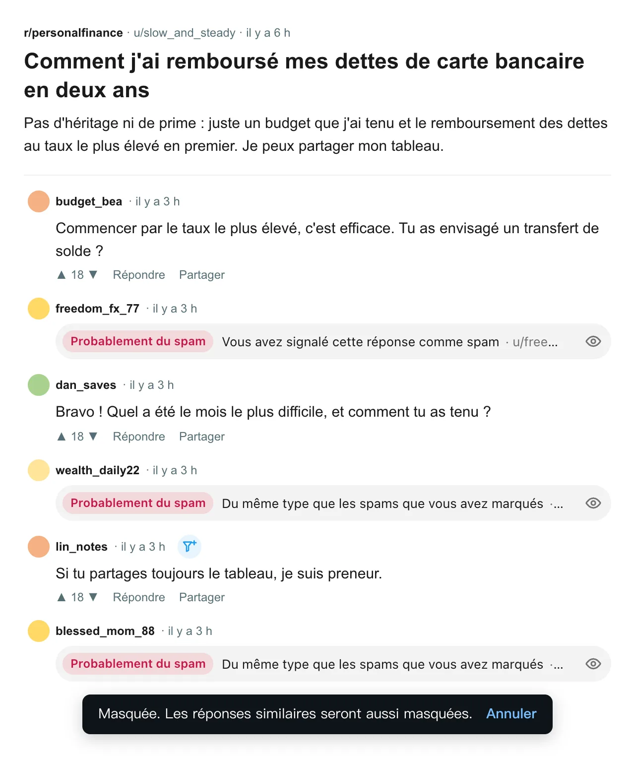 reddit.com · Après votre signalement